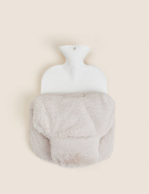 Supersoft Faux Fur Hot Water Bottle Image 2 of 5