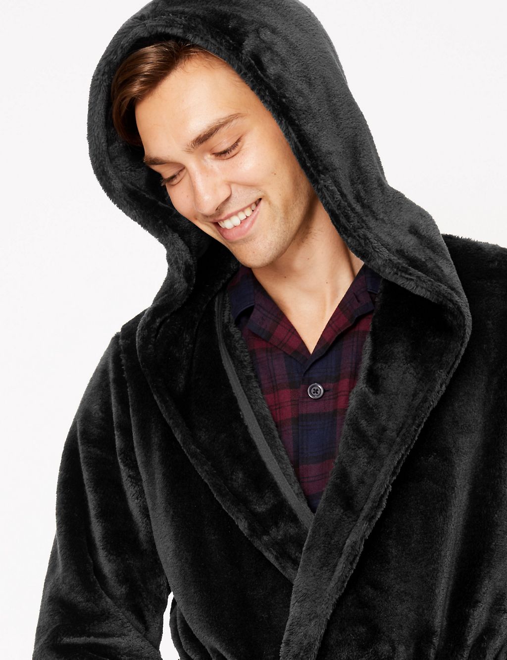 Supersoft Fleece Hooded Dressing Gown 5 of 5