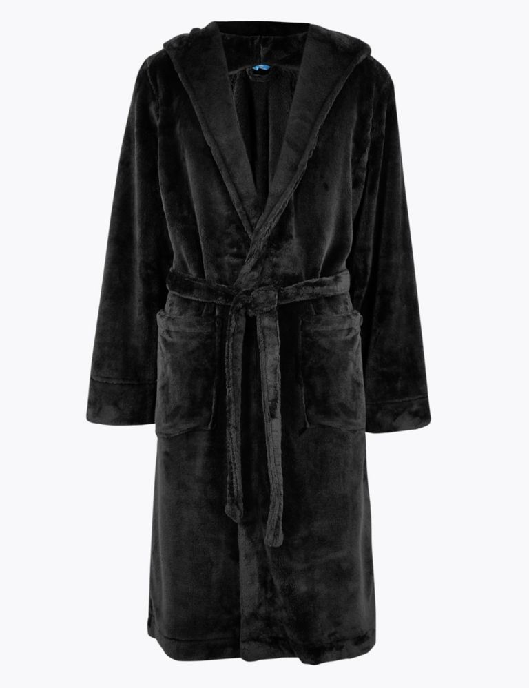 Supersoft Fleece Hooded Dressing Gown 2 of 5