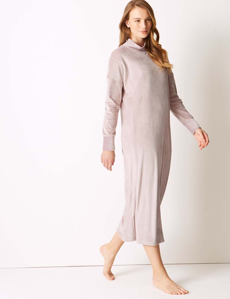 Supersoft Fleece Lounge Dress | Mu0026S Collection | Mu0026S