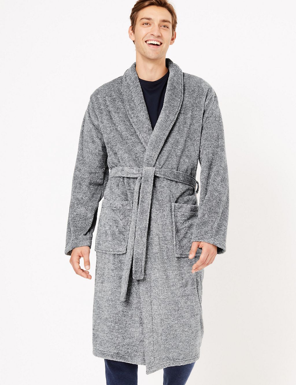 Supersoft Fleece Marl Gown 3 of 4
