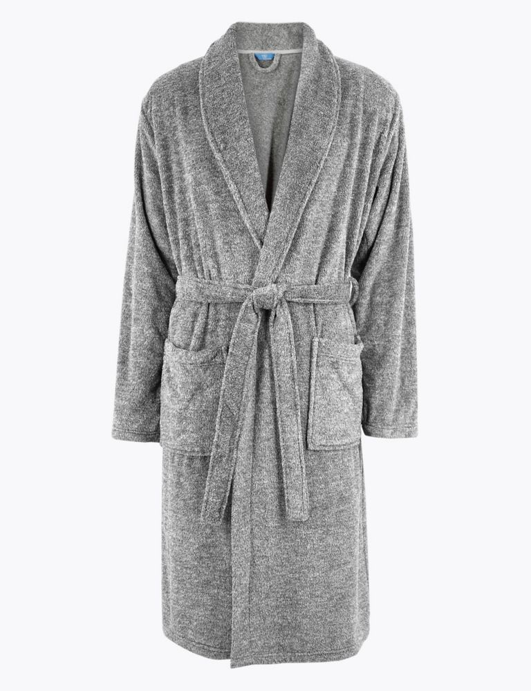 Supersoft Fleece Marl Gown 2 of 4