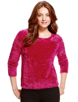 Ladies 2025 fluffy jumpers