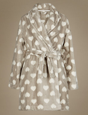 Supersoft Heart Print Dressing Gown Image 2 of 4