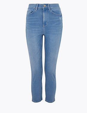 Supersoft High Waisted Skinny Cropped Jeans Image 2 of 6