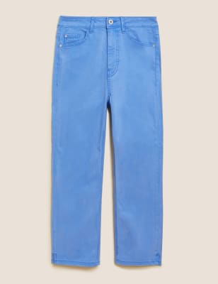Supersoft High Waisted Skinny Cropped Jeans Image 2 of 6