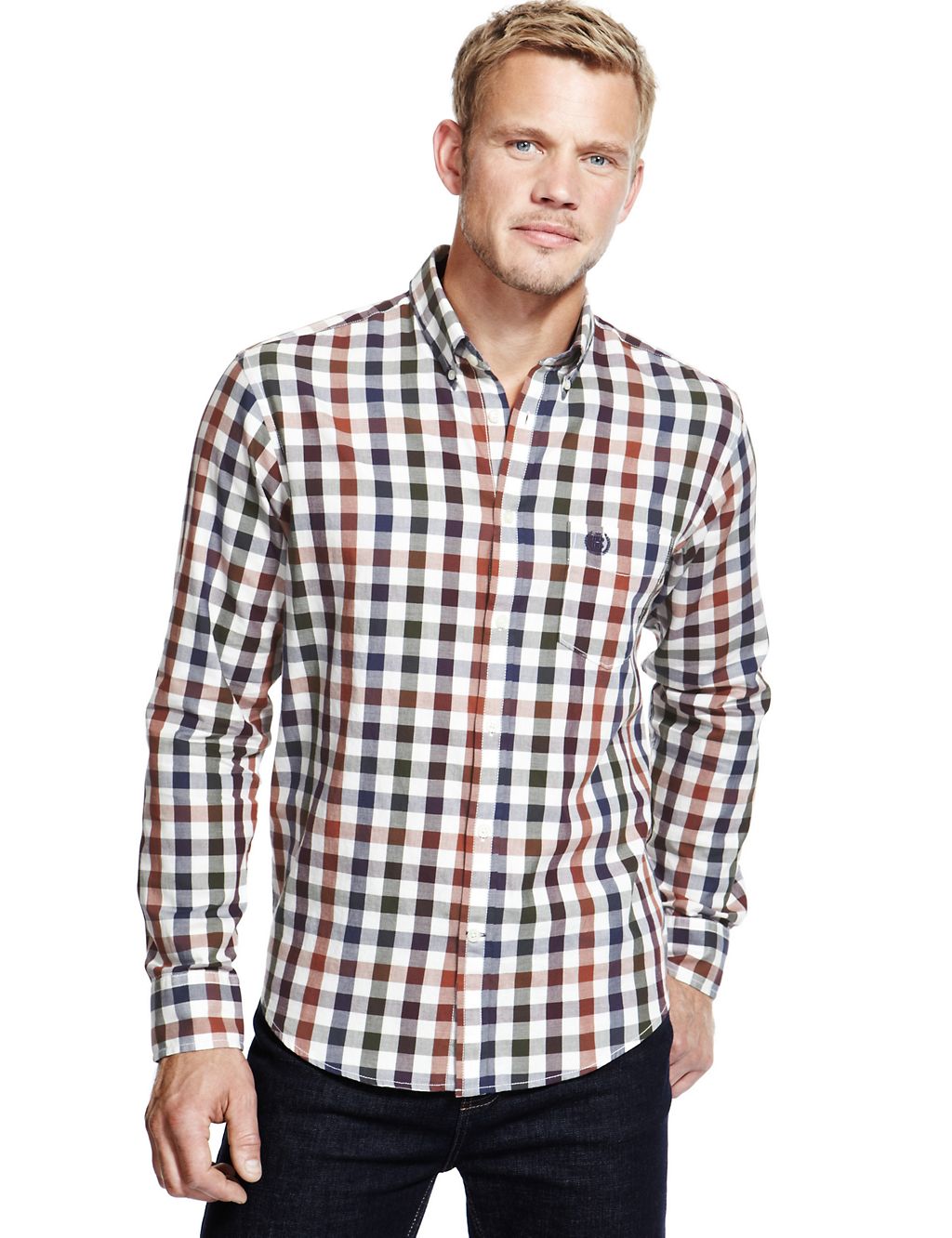 Supersoft Pure Cotton Checked Shirt 3 of 6