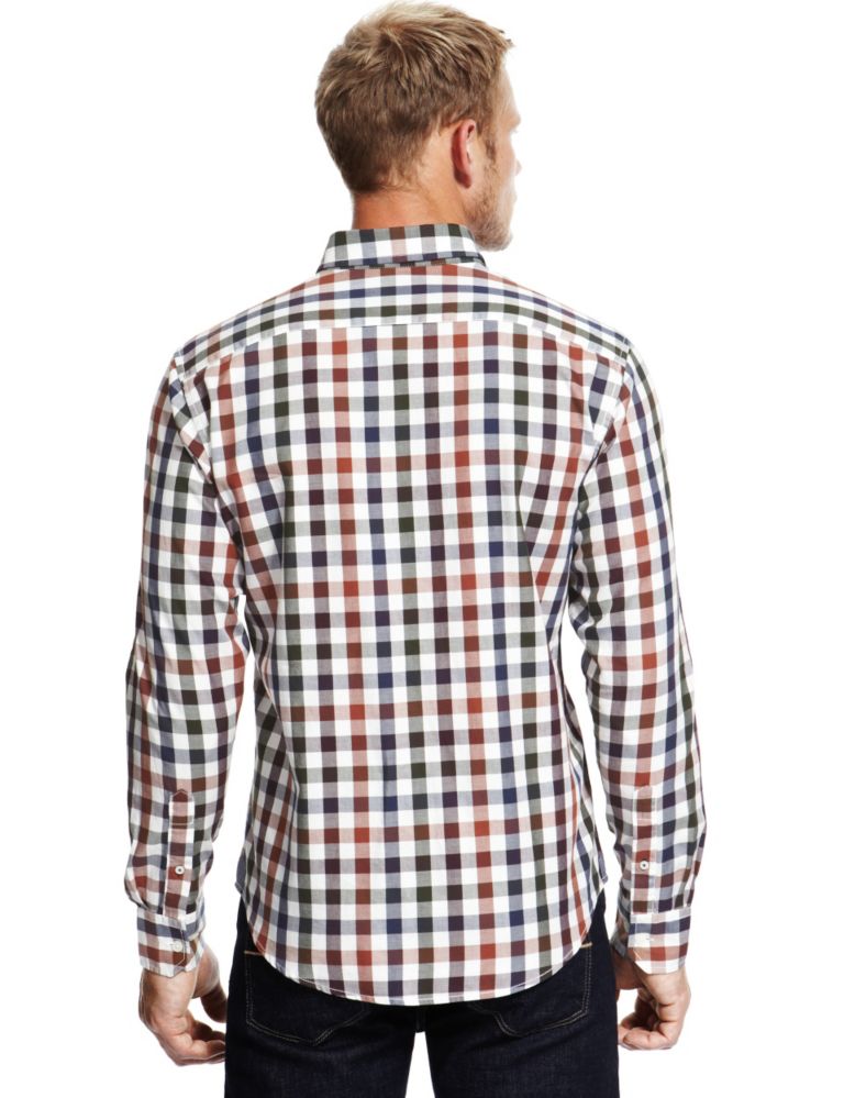 Supersoft Pure Cotton Checked Shirt 4 of 6