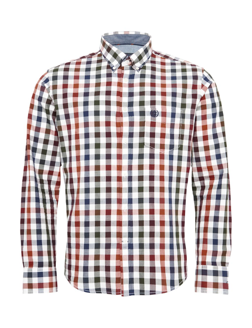 Supersoft Pure Cotton Checked Shirt 1 of 6
