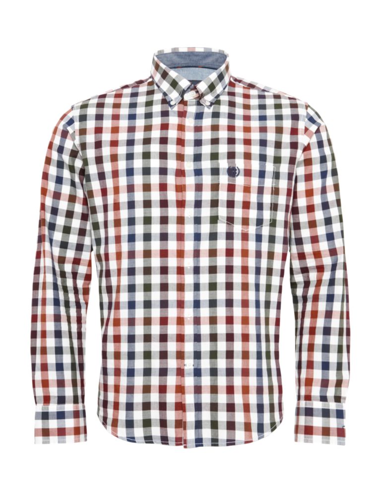 Supersoft Pure Cotton Checked Shirt 2 of 6