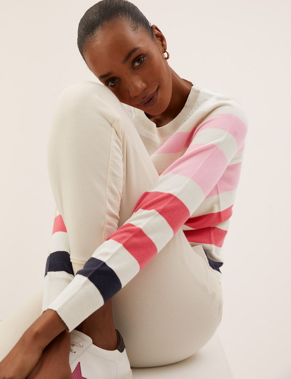 Supersoft Striped Crew Neck Jumper 6 of 7