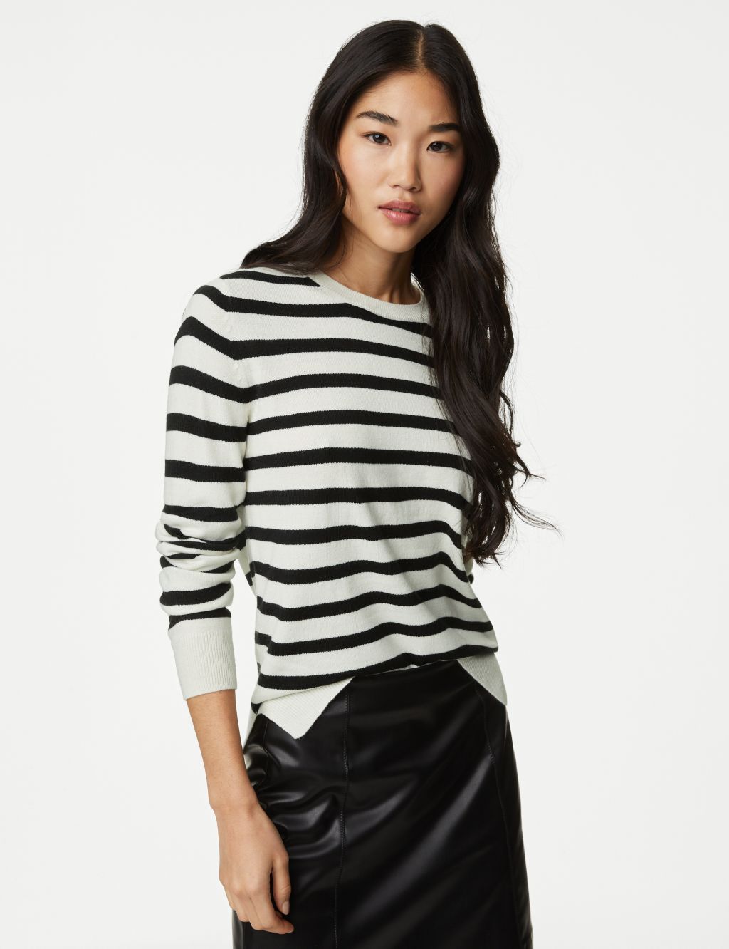 Supersoft Striped Crew Neck Jumper 2 of 6