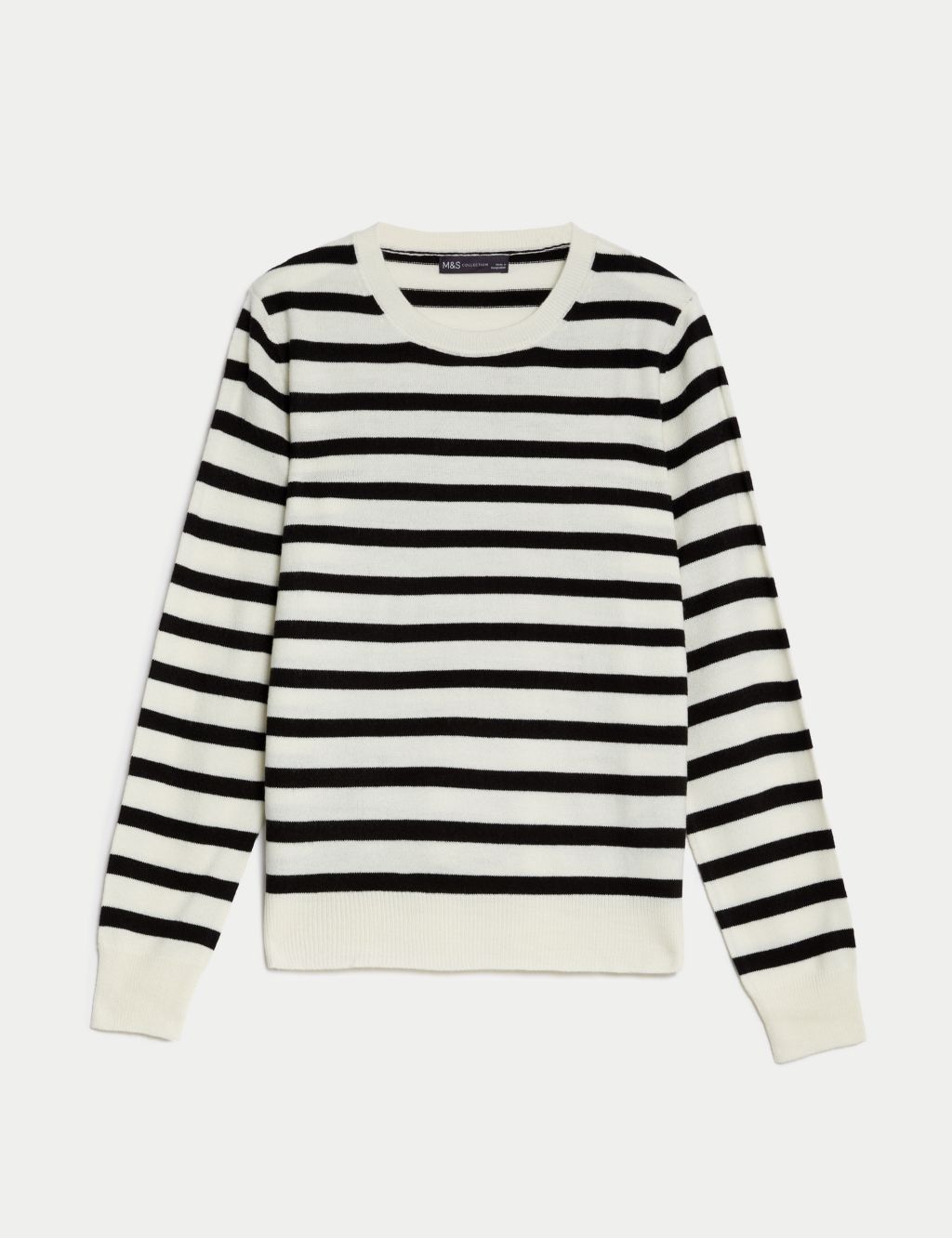 Supersoft Striped Crew Neck Jumper 1 of 6