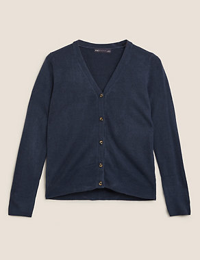 Supersoft V-Neck Button Front Cardigan Image 2 of 4