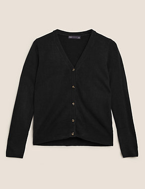 Supersoft V-Neck Button Front Cardigan Image 2 of 4