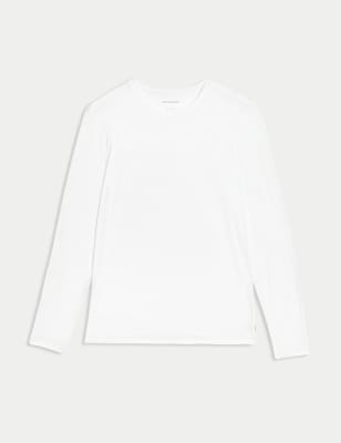 Supima® Cotton Blend Long Sleeve Vest Image 2 of 4