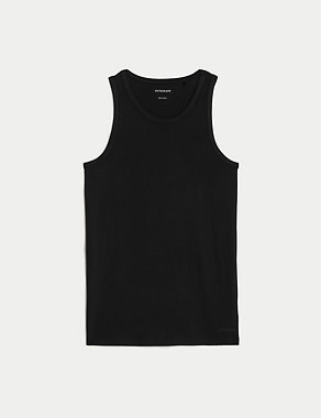 Supima® Cotton Modal Sleeveless Vest Image 2 of 3