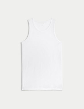 Supima® Cotton Modal Sleeveless Vest Image 2 of 4