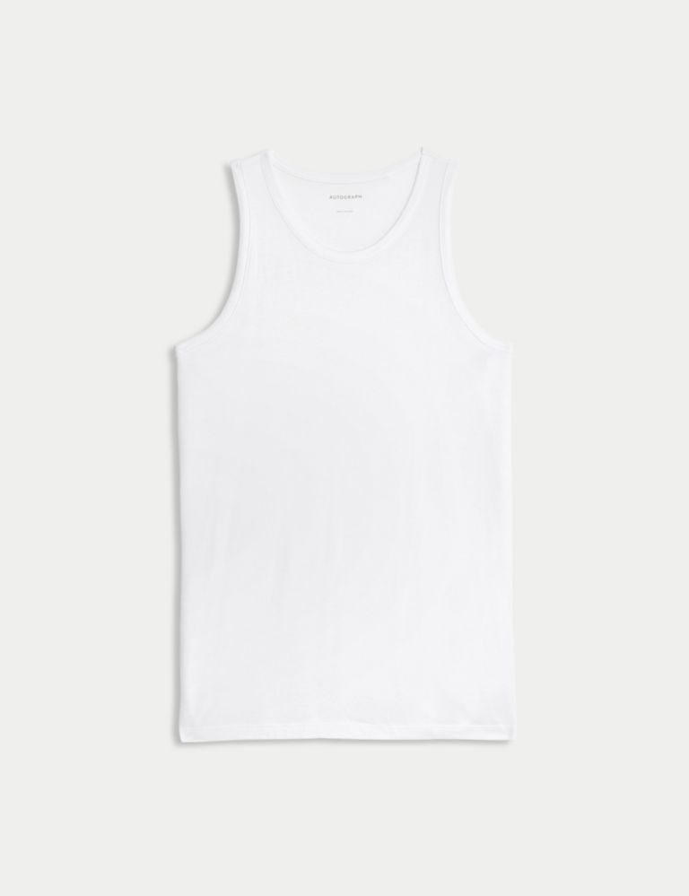 Supima® Cotton Modal Sleeveless Vest 2 of 4