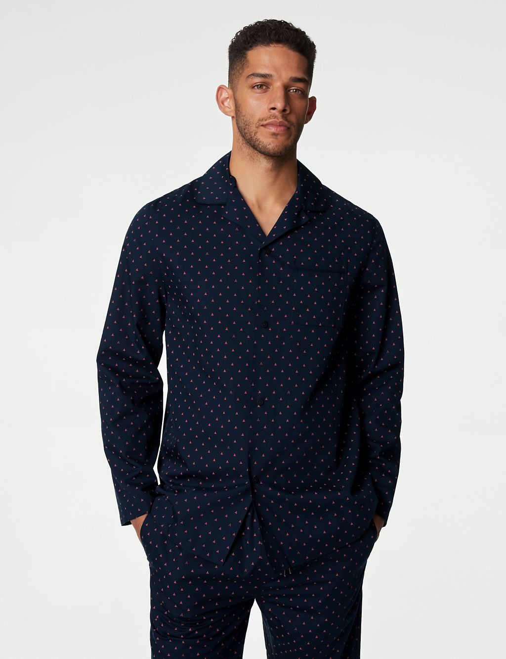 Supima® Cotton Rich Geometric Pyjama Top 3 of 5