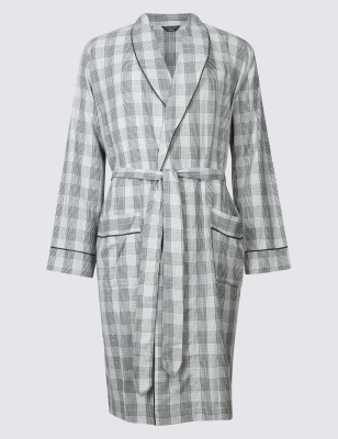 slim fit dressing gown