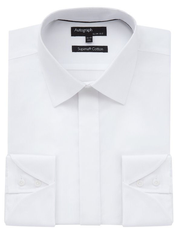 Supima® Cotton Slim Fit Oxford Dinner Shirt Image 1 of 1