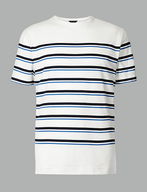 Supima® Cotton Striped T-Shirt Image 2 of 4