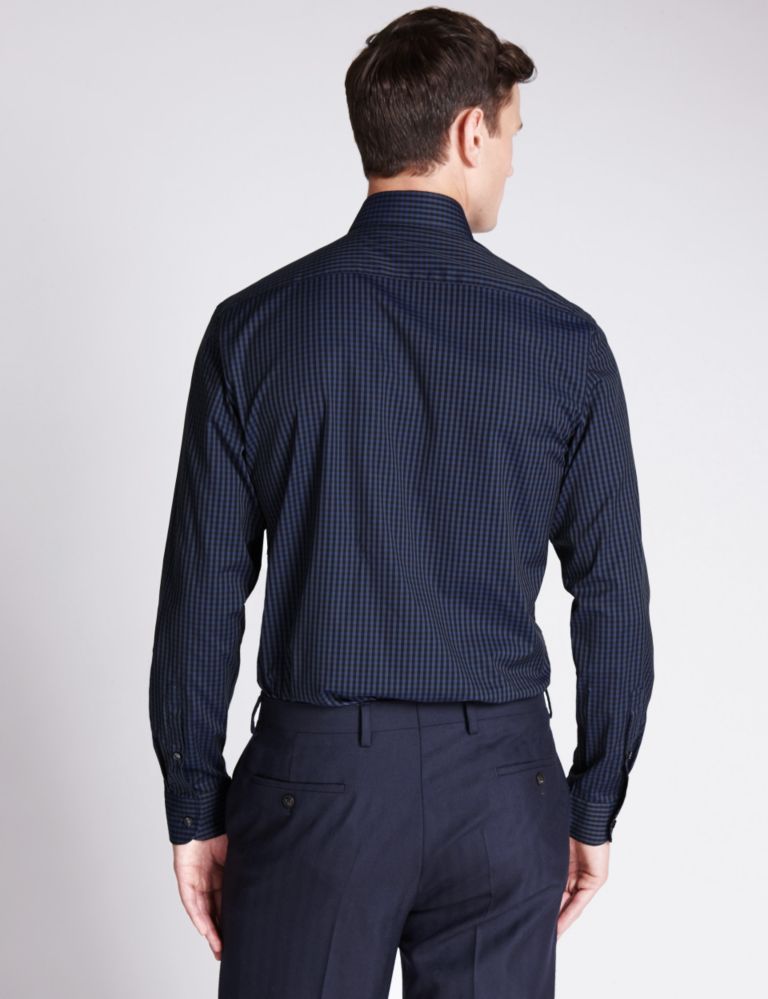 Supima® Cotton Tailored Fit Checked Shirt 3 of 6