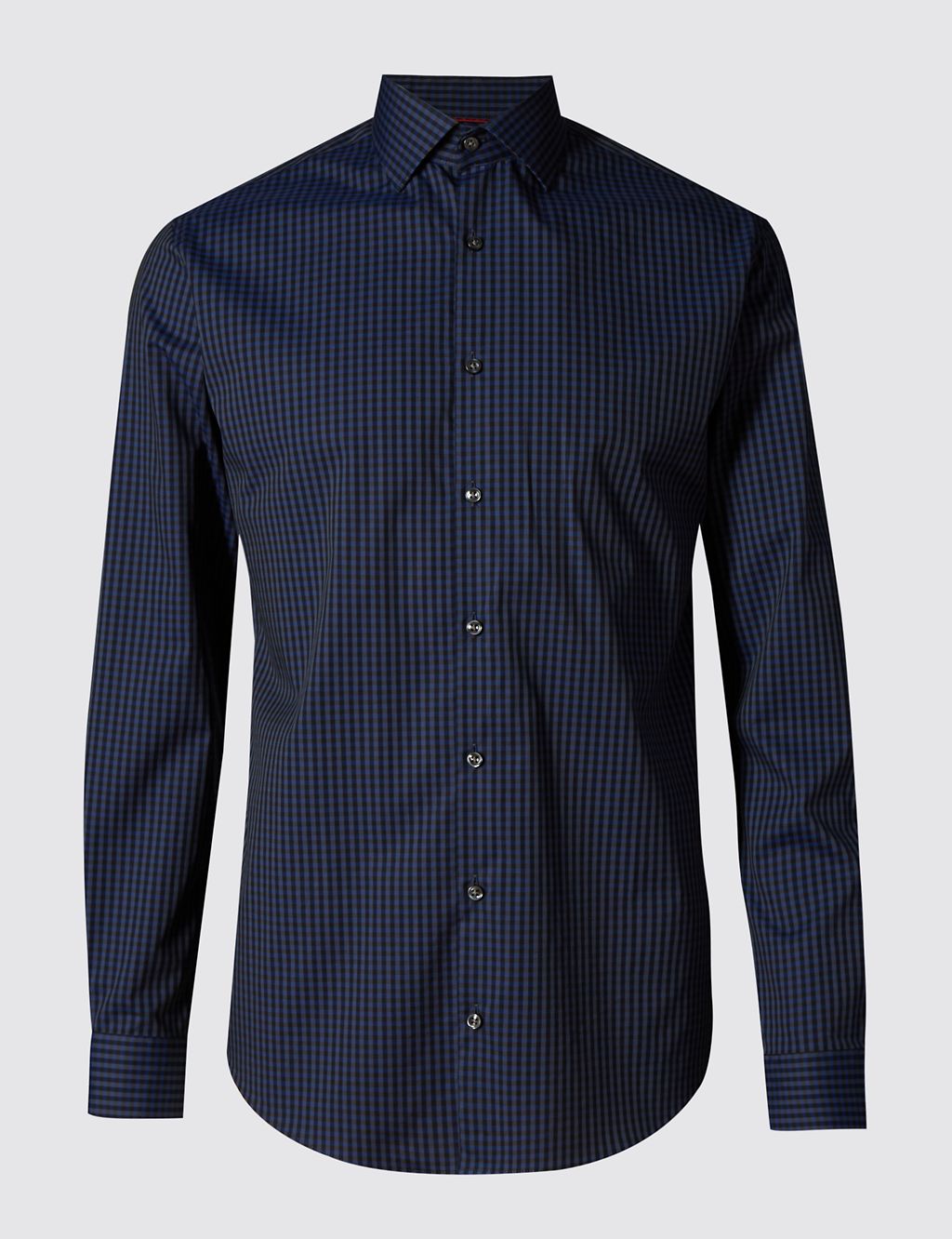 Supima® Cotton Tailored Fit Checked Shirt 1 of 6