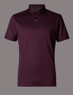 Supima® Cotton Tailored Fit Polo Shirt Image 2 of 3