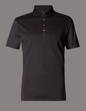 Supima® Cotton Tailored Fit Polo Shirt Image 2 of 3