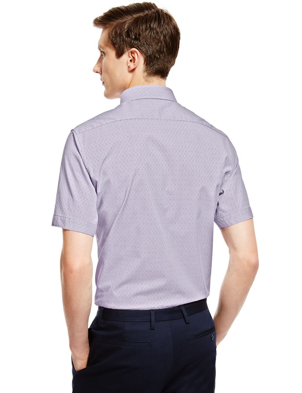 Supima® Cotton Tailored Fit Print Shirt 2 of 3