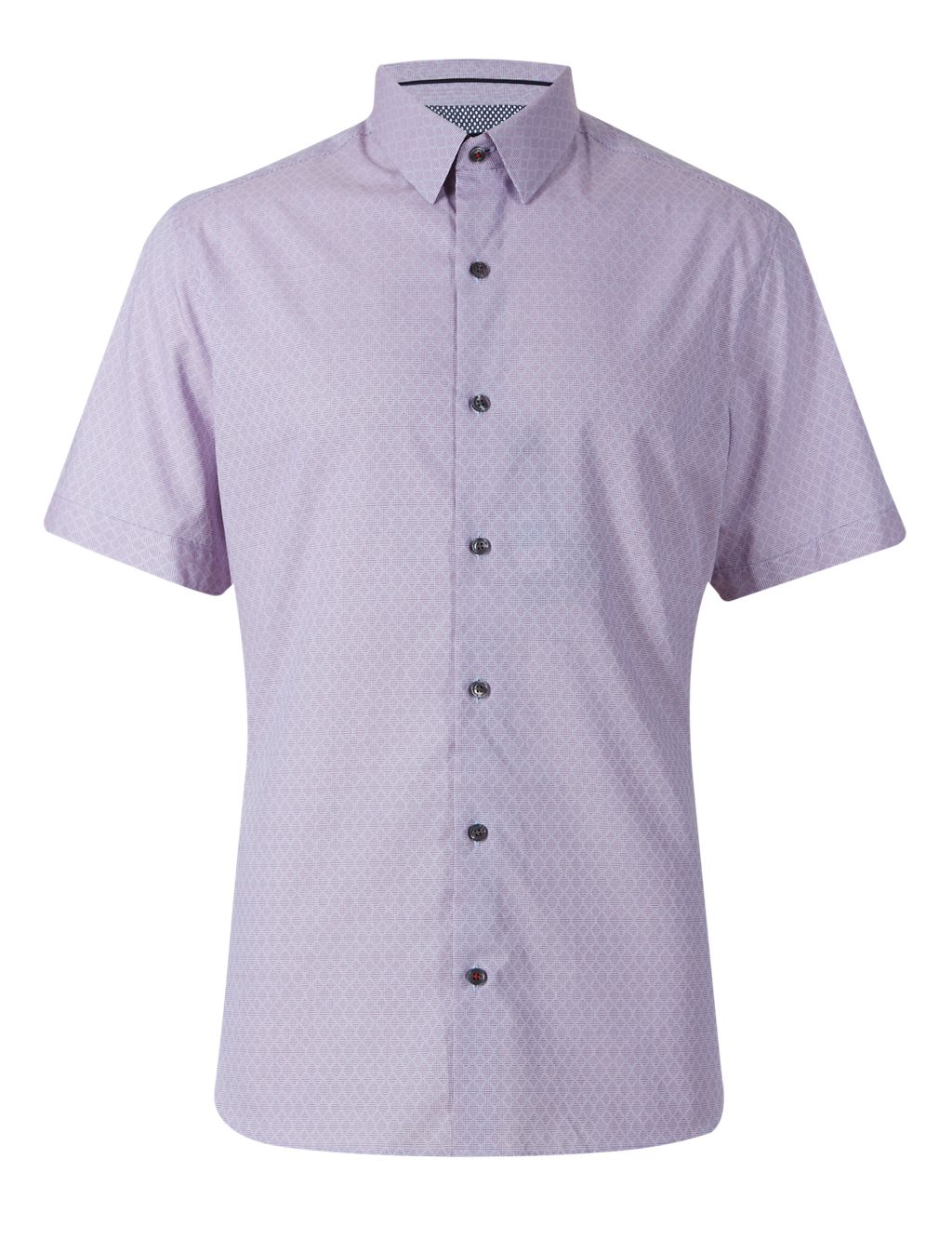 Supima® Cotton Tailored Fit Print Shirt 1 of 3