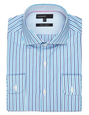 Supima® Pure Cotton Striped Shirt Image 1 of 1