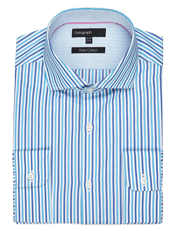 Supima® Pure Cotton Striped Shirt Image 1 of 1