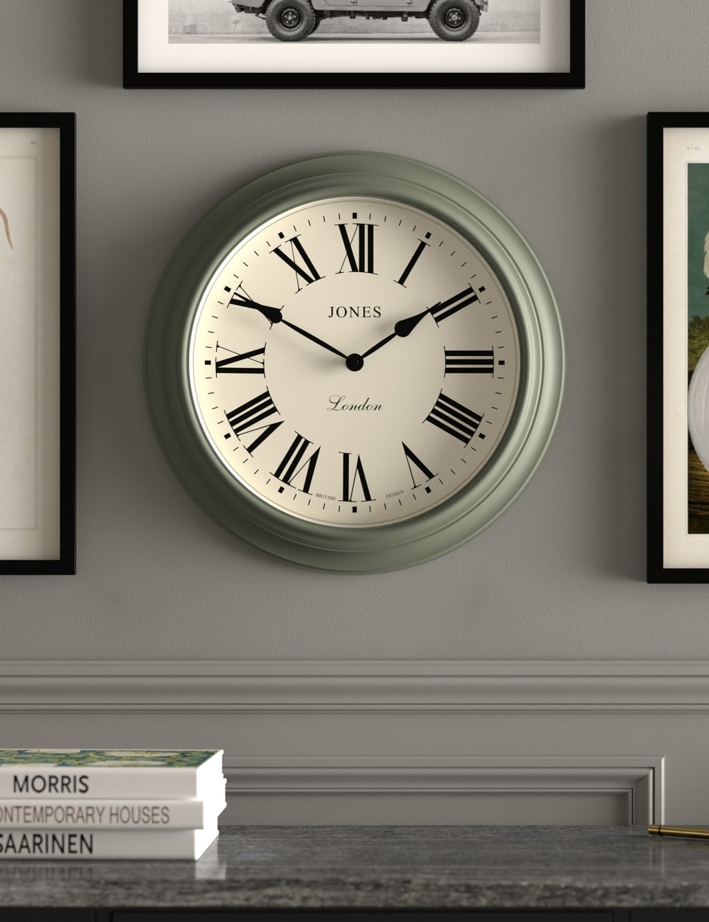 Supper Club Wall Clock Jones Clocks M&S