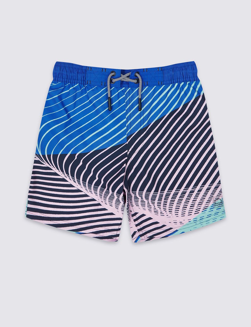 Sustainable Diagonal Stripe Swim Shorts (3-16 Years) 3 of 3