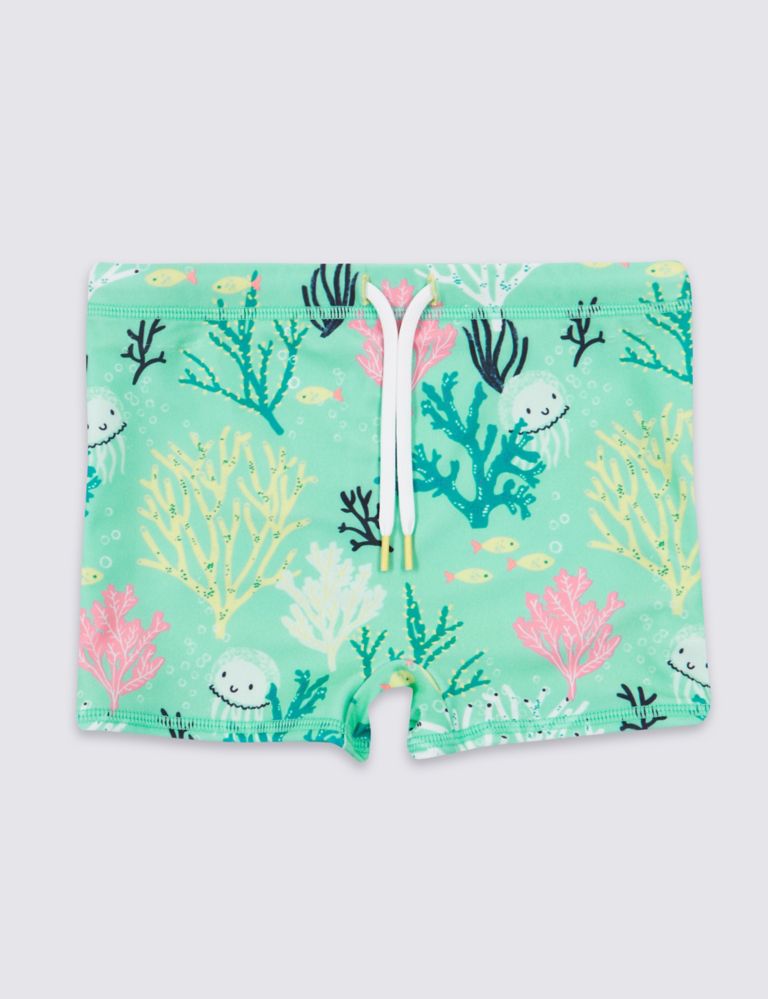 Sustainable Jelly Fish Swim Trunks (3 Months - 7 Years) 1 of 3
