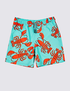 Sustainable Lobster Print Swim Shorts (3-16 Years) Image 2 of 4