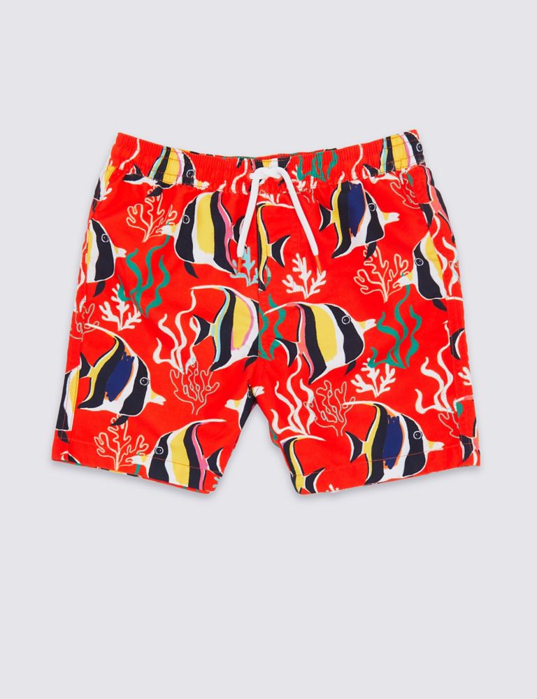 Sustainable Tropical Print Shorts (3 Months - 7 Years) 1 of 3