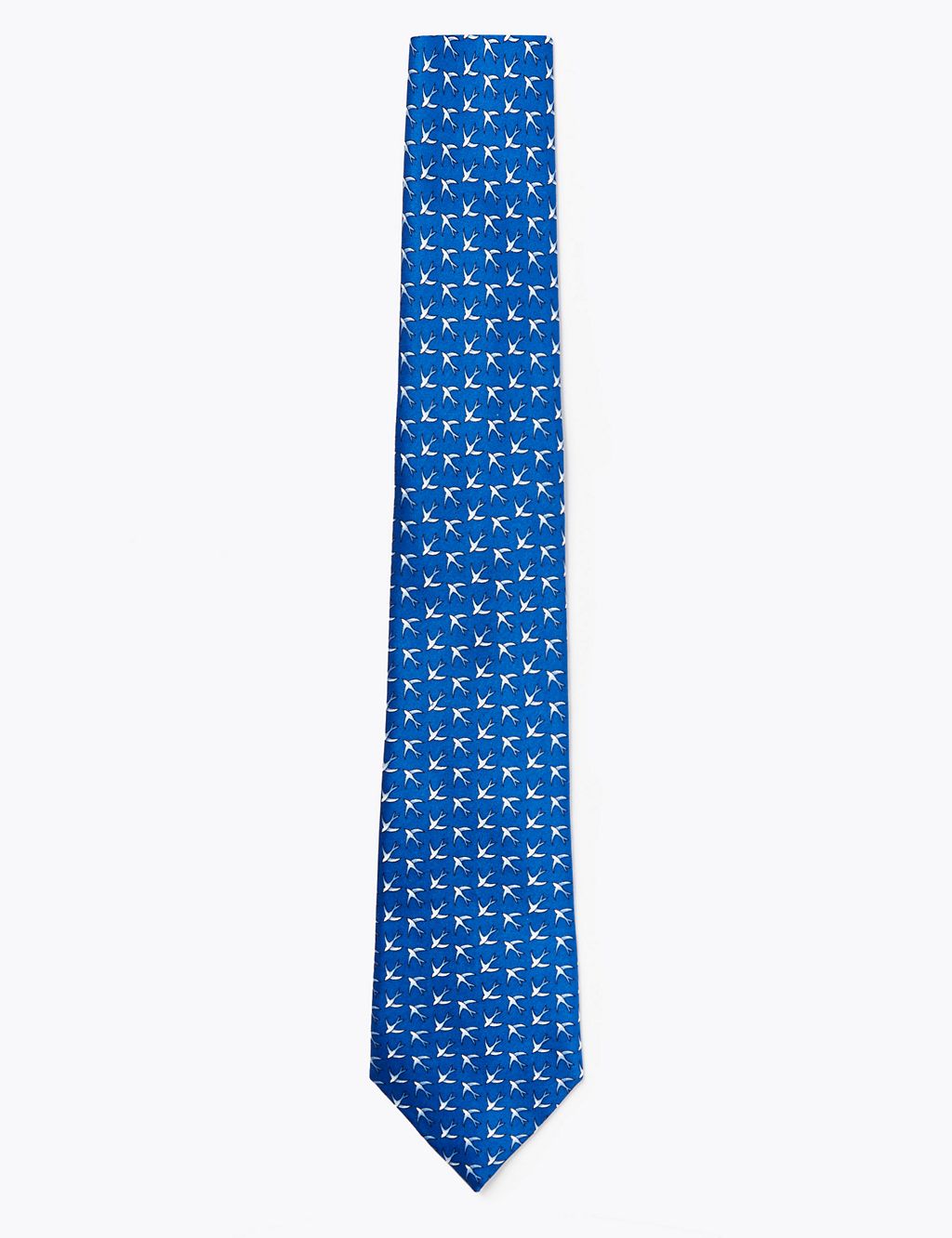 Swallow Print Pure Silk Tie 3 of 3