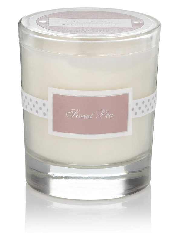 Sweet Pea Filled Scented Candle Image 1 of 1