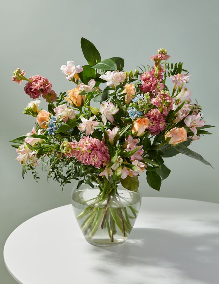 Sweetly Scented Rose Tweedia & Freesia (Delivery from 7th May 2024) 1 of 5