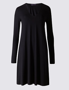 Swing Long Sleeve Fit & Flare Dress Image 2 of 3