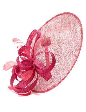 Swirl Feather Disc Fascinator Image 2 of 4