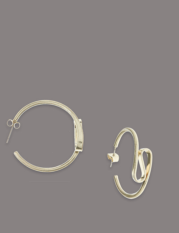 Swirl Hoop Earrings Image 1 of 2