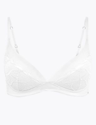 Swiss Designed Embroidered Plunge Bra A-E Image 2 of 6