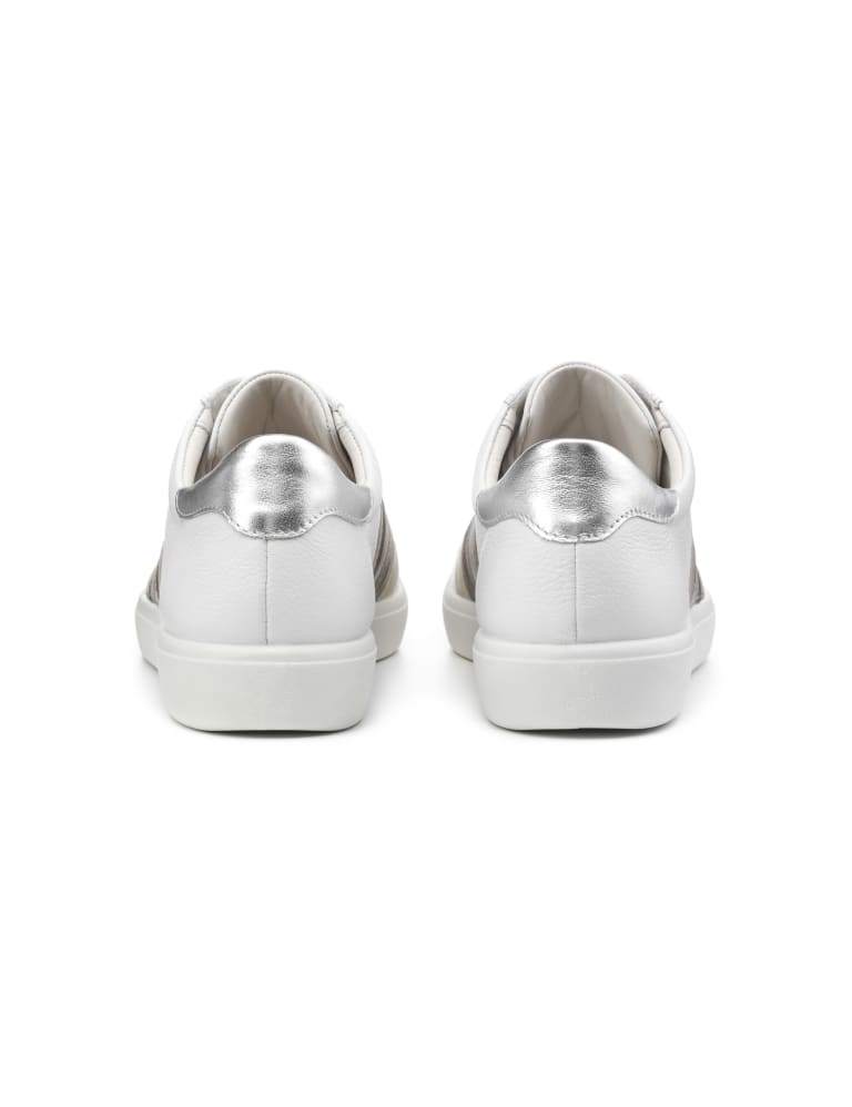 Wide fit silver trainers top