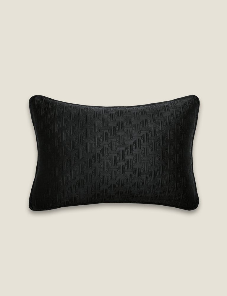 T Quilted Bolster Cushion 1 of 3