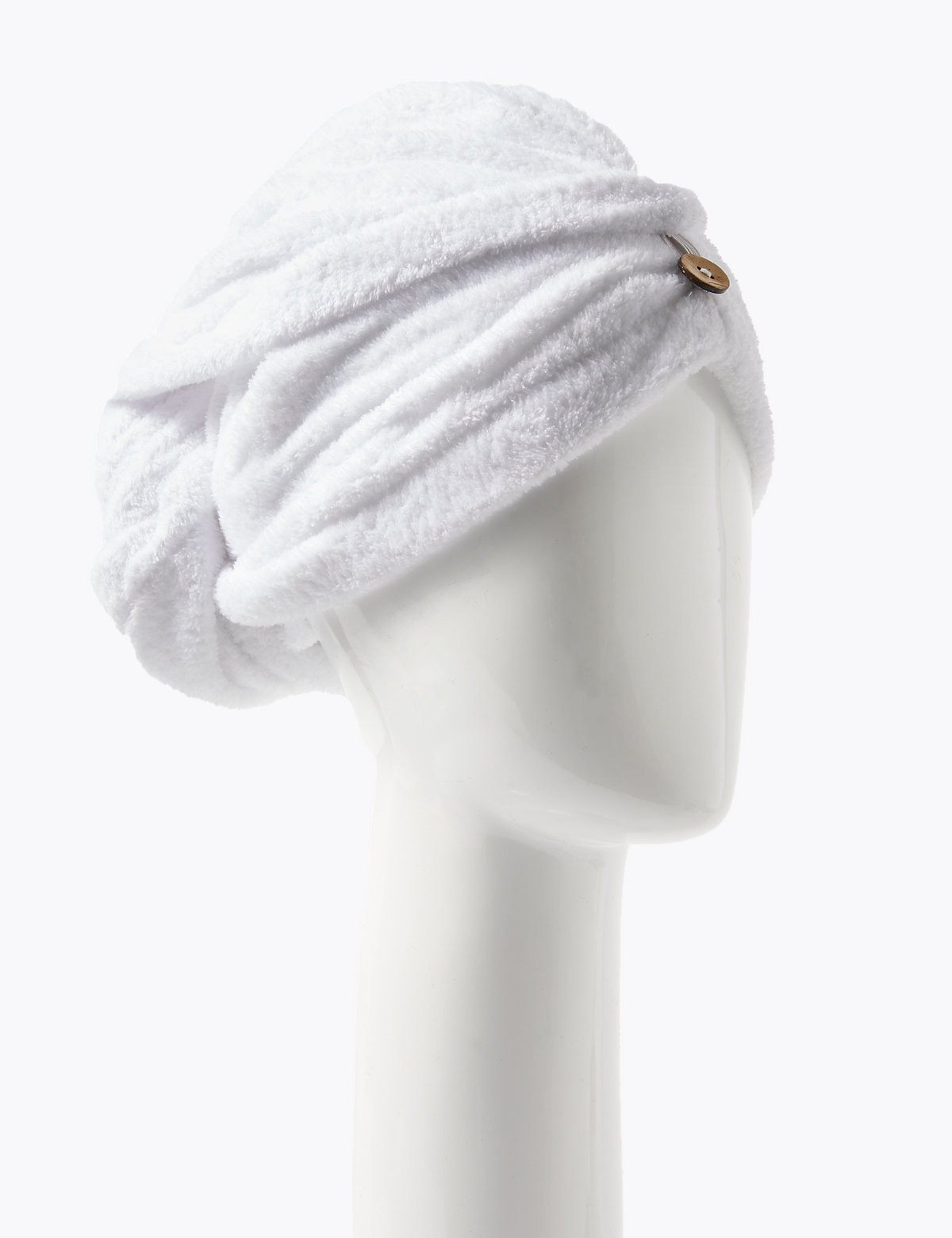 

Marks & Spencer Recycled Microfibre Hair Turban (FEMALE, WHITE)